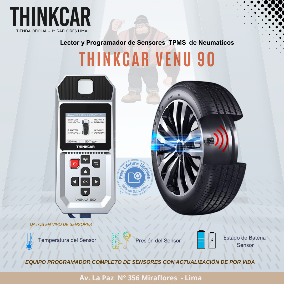 Thinkcar Venu 90 Programador de Sensores - Imagen 2