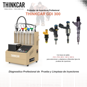 PROBADOR Y LIMPIADOR DE INYECTORES THINKCAR GDI 300